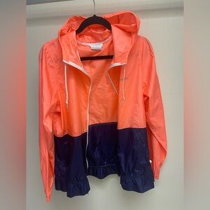 Columbia Peachy/Orange Size Medium Full zipper Zipped pockets Hood jacket
